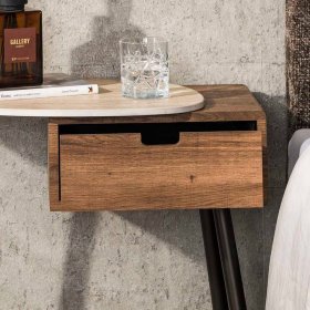 Nachtkonsole Nivatus mit einer Schublade 60 cm hoch – Ansicht 3