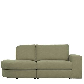Couch Element mit Armlehne rechts Karyon in Graugrün - Modulsofa – Ansicht 12
