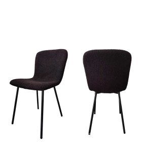 Schalenstuhl Set Aurora mit Gestell aus Metall in Schwarz (4er Set) – Ansicht 7