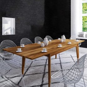 Massivtisch Vinial aus Wildeiche geölt 90 cm tief – Ansicht 2
