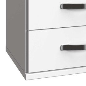 Moderne Nachtkonsole Punjab mit drei Schubladen 58 cm hoch – Ansicht 4