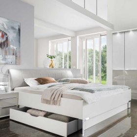 Komplettschlafzimmer Xarina in Hellgrau und Weiß Made in Germany (vierteilig) – Ansicht 5
