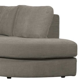 Modernes L Sofa Fredoco in Grau mit drei Sitzplätzen – Ansicht 7