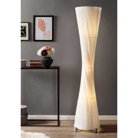 Weiße Stehleuchte Cicia 180 cm hoch im Skandi Design – Ansicht 2