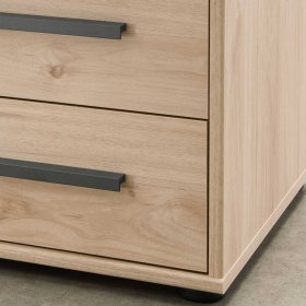 Design Schlafzimmer Set Bruvena in Eichefarben und Dunkelgrau modern (vierteilig) – Ansicht 8