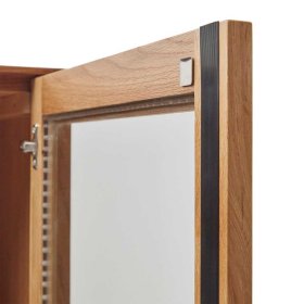 Skandi Design Schrank Vitrine Blax in Eichefarben 100 cm breit – Ansicht 7