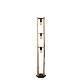 Stehleuchte Morvon aus Metall und Holz 150 cm hoch – Ansicht 2