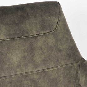 Wohnzimmer Sessel Pikewa in Dunkelgrün mit Sterngestell – Ansicht 5