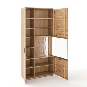 Vitrine Lamanda aus Eiche Bianco geölt 90 cm breit – Ansicht 3