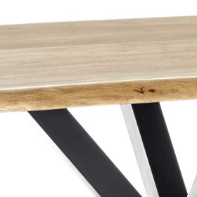 Loft Design Esstisch Malka aus Akazie Massivholz und Eisen – Ansicht 3