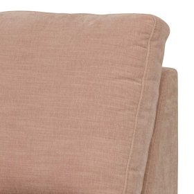 Modulsofa Abschluss Element links Oktamian aus Webstoff in Rosa – Ansicht 9