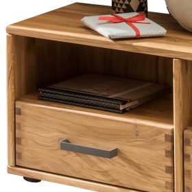 Flurbank Dulcian aus Eiche Massivholz 90 cm breit – Ansicht 3