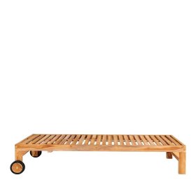 Sonnenliege Hawar aus Teak Massivholz 37 cm hoch – Ansicht 2
