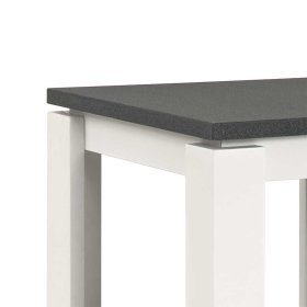 Boxspring Nachtkommode Snowing in Weiß Grau 40 cm – Ansicht 2