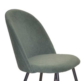 Retrostil Esstisch Stühle Tutan in Oliv Grün mit Gestell aus Metall (4er Set) – Ansicht 3