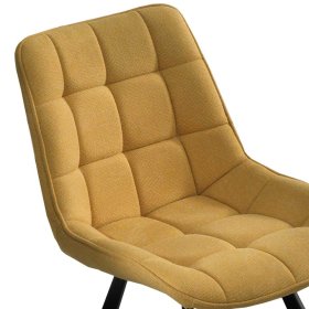 Polsterstuhl Esszimmer Set Hermino in Gelb und Schwarz (4er Set) – Ansicht 3