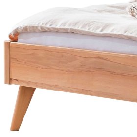 Niedriges Bett Ytolin aus Wildbuche Massivholz geölt – Ansicht 5