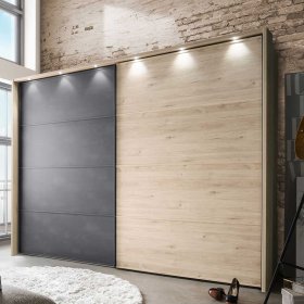 Komplettschlafzimmer Bruvena in Eichefarben und Dunkelgrau (vierteilig) – Ansicht 11