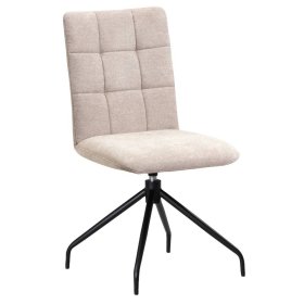 Polsterstuhl Esszimmer Romanca in Beige um 360 Grad drehbar (2er Set) – Ansicht 1