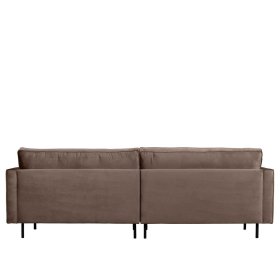 Dreisitzer Majero in Taupe Samt 275 cm breit – Ansicht 4