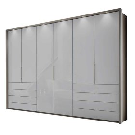 Schlafzimmer Set Kosnira in Braun und Hellgrau Made in Germany (vierteilig) – Ansicht 8