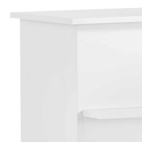 Empfangstresen Dadonia in Weiß melaminbeschichtet 111 cm hoch – Ansicht 7