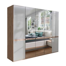 Komplettschlafzimmer Privira in Beige und Eiche Bianco Made in Germany (vierteilig) – Ansicht 2