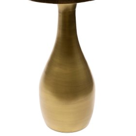 Beitisch Lakos in Altgoldfarben mit Gussglas Platte – Ansicht 5