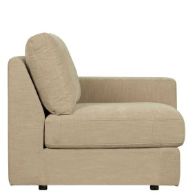 Sofa Element mit Armlehne rechts Pilamonia in Beige aus Webstoff – Ansicht 6
