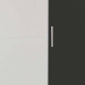 Schlafzimmerkleiderschrank Oristina mit Dreh- und Schiebetüren 210 cm hoch – Ansicht 4