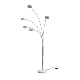 Design Stehlampe Emangov in Chromfarben 5-flammig – Ansicht 1