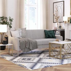 Sofa Nadiola mit drei Sitzplätzen und Vierfußgestell aus Metall – Ansicht 3