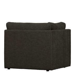 Sofa Modul Eckelement Trois in Anthrazit Rücken echt bezogen – Ansicht 8