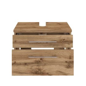 Schubladen Waschbeckenschrank Besdos im Wildeiche Dekor 60 cm breit – Ansicht 3