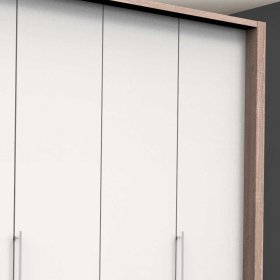 Ankleideschrank Lolyana in Weiß und Eiche Sägerau modern – Ansicht 5