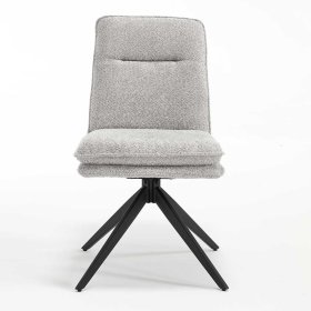 Hochlehner Zoronga in modernem Design aus Boucle Stoff und Metall (2er Set) – Ansicht 2