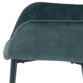 Samt Armlehnstühle Airo in Blau und Schwarz 48 cm breit (2er Set) – Ansicht 7
