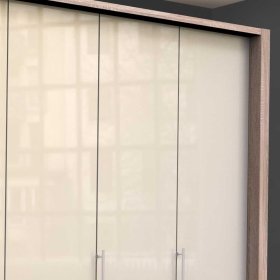 XL Kleiderschrank Codumenta in Cremefarben und Eiche Sägerau 3 türig – Ansicht 5