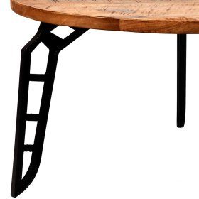 Sofa Beistelltisch Piemonta im Industriedesign rund – Ansicht 4