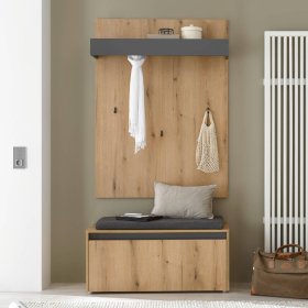 Dielen Set Castilla in modernem Design inklusive Sitzpolster Auflage (zweiteilig) – Ansicht 2