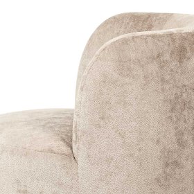 Chenillegewebe Sessel Yonella auf Sockel im Skandi Design – Ansicht 7