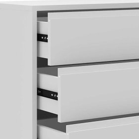 Schubkastenkommode Sonoro in Weiß und Goldfarben 90 cm breit – Ansicht 6