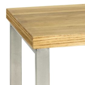 Couchtisch Maraga mit Eiche Funier und Stahl – Ansicht 3