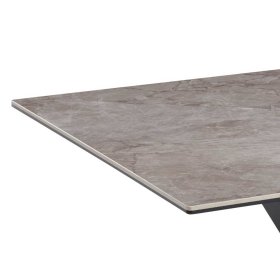 Keramik Couchtisch Mondello in Grau und Anthrazit mit V Gestell aus Metall – Ansicht 3