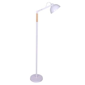 Stehlampe Veteno im nordischen Stil aus Metall und Holz – Ansicht 1