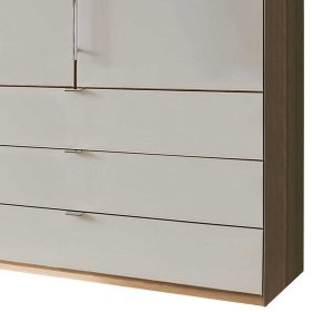 Luxus Komplettschlafzimmer Cnutria in Eiche Bianco und Beige (vierteilig) – Ansicht 7