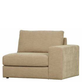 Sofa Element mit Armlehne rechts Pilamonia in Beige aus Webstoff – Ansicht 2