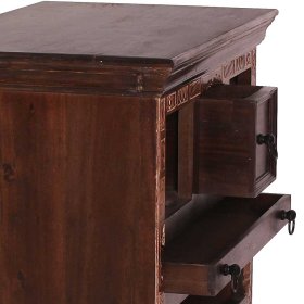 Küchenwagen Mysore aus Teak Recyclingholz im Kolonialstil – Ansicht 6