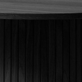 Schwarzer Esszimmertisch Sumatri im Skandi Design mit Säulengestell – Ansicht 5
