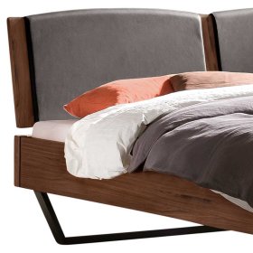 Modernes Design Bett Jenny im Industrie und Loft Stil mit Bügelgestell – Ansicht 3